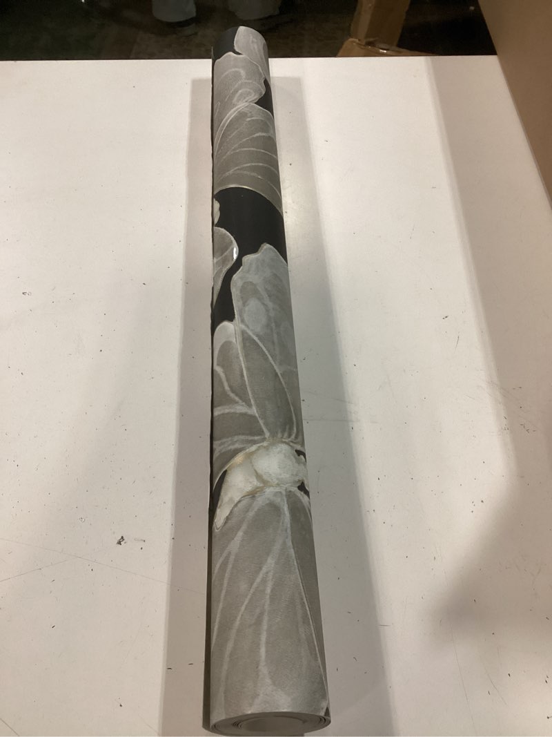 Condition photo showing Good Condition for york wallcoverings aviva stanoff monarch onyx premium peel and stick wallpaper, psw1565rl black