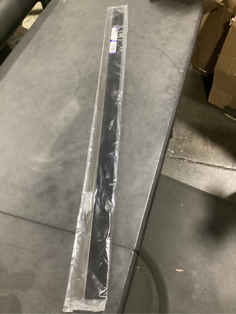 Condition photo showing New/Like New for heavy duty brush door sweep – 48" long brown draft stopper | aluminum holder with 2" polypropylene bristles | weather stripping door bottom seal for exterior & interior doors 4 ft long brown
