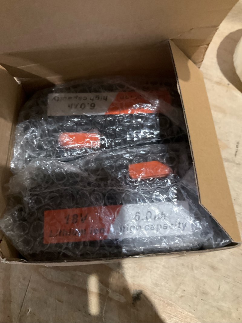 Two 18v lithium ion 6ah batteries
