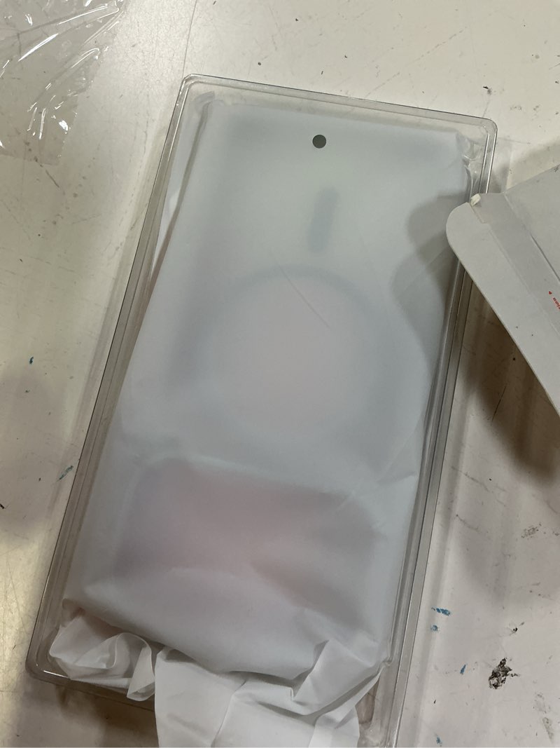 Condition photo showing New/Like New for torras magnetic shockproof for iphone 17 pro case, camera control, compatible with magsafe, military-grade protection, stronger slim translucent phone case for iphone 17 pro, silver white iphone 17 pro silver white