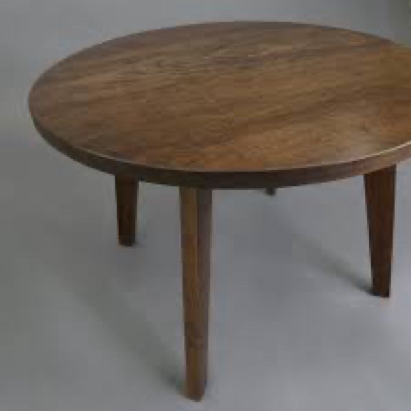 solid wood round coffee table
