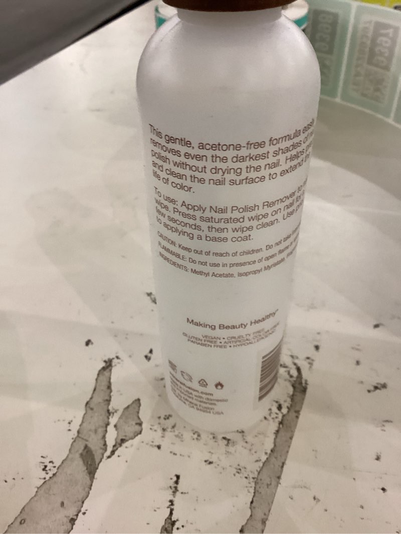 Mineral Fusion Nail Polish Remover, Acetone-Free & Non Drying for Regular & Shellac Nail Polishes, 6