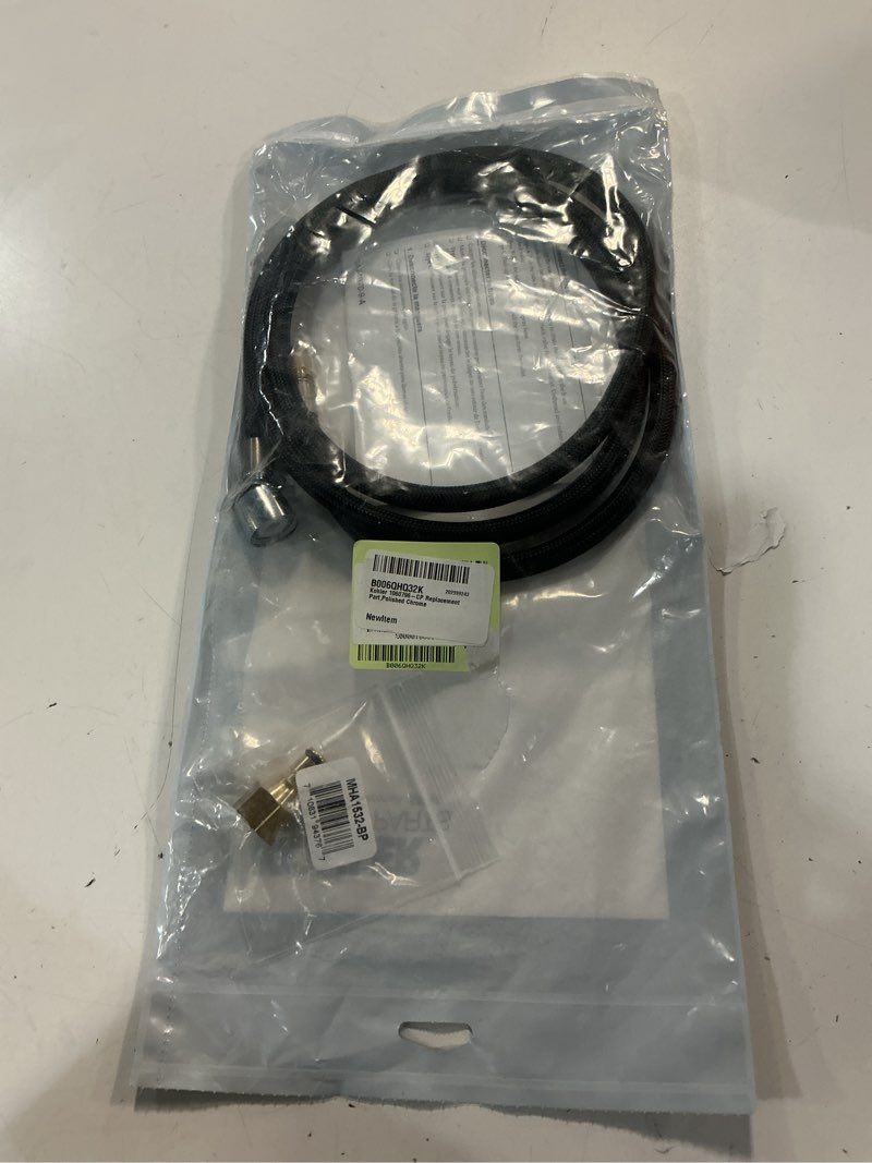 Condition photo showing New/Like New for kohler 1060796-cp hose kit, polished chrome