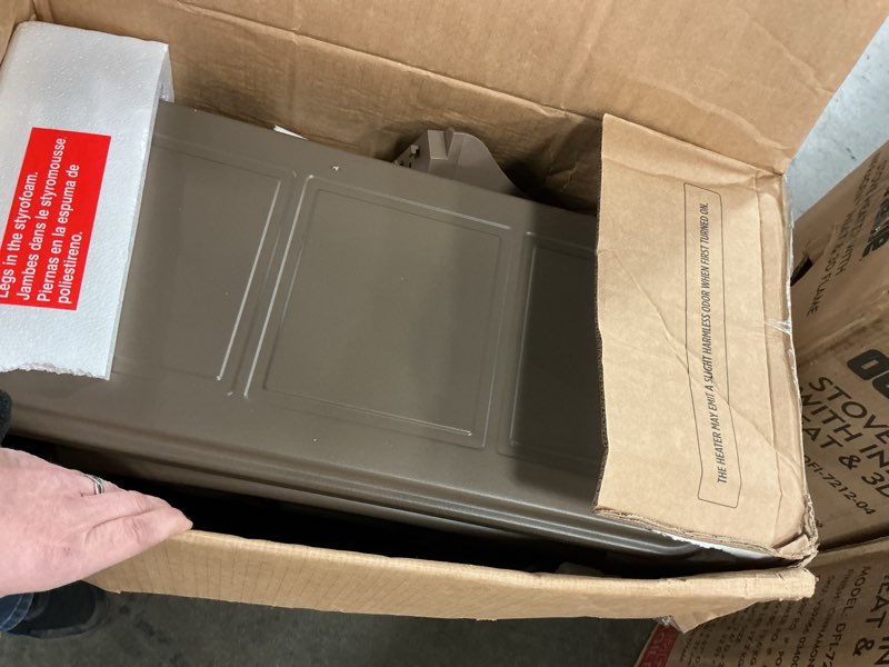 Condition photo showing As Is for duraflame Infrared Quartz Electric Stove Heater - DFI-591-22 - Taupe