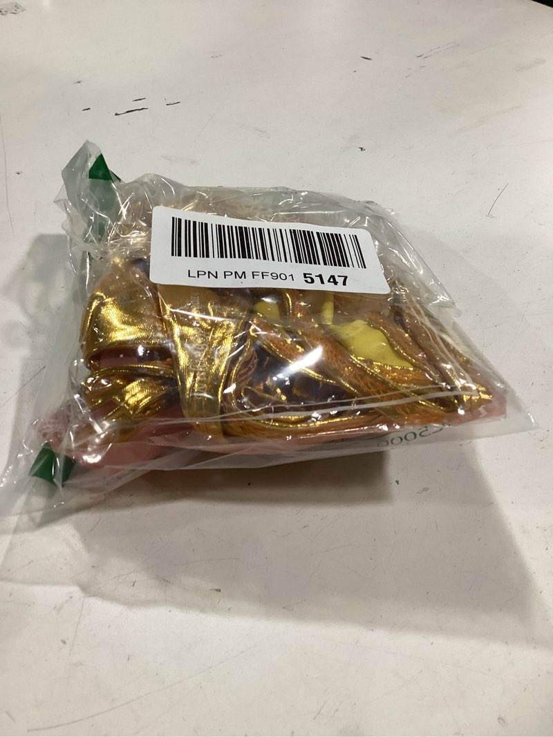 Condition photo showing Good Condition for EVAbaby Women’s Halterneck Micro Thong Bikini 2 Piece Swimsuit Mini Tie Side PU Leather Extreme Swimwear Clubwear One Size Gold