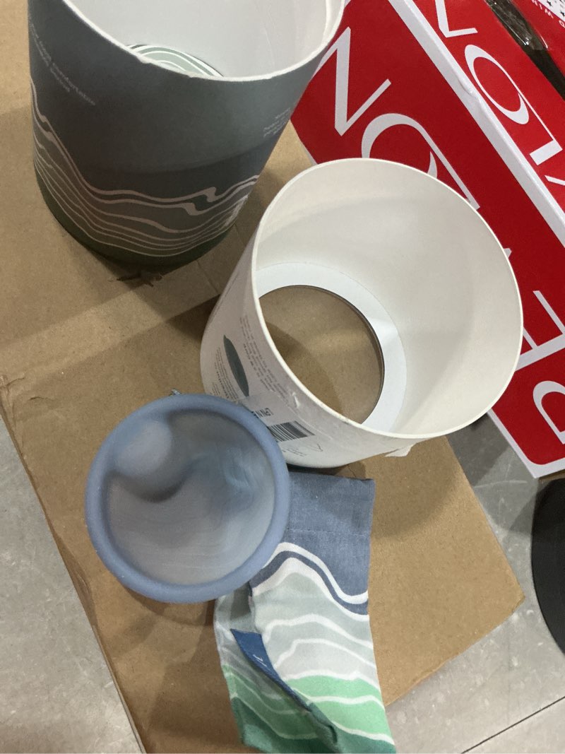 Condition photo showing As Is for saalt menstrual disc - soft, flexible, reusable medical-grade silicone - wear 12 hours - removal notch - two sizes - menstrual cup or tampon alternative - made in usa - lasts 10 years (blue, regular) coastal blue regular