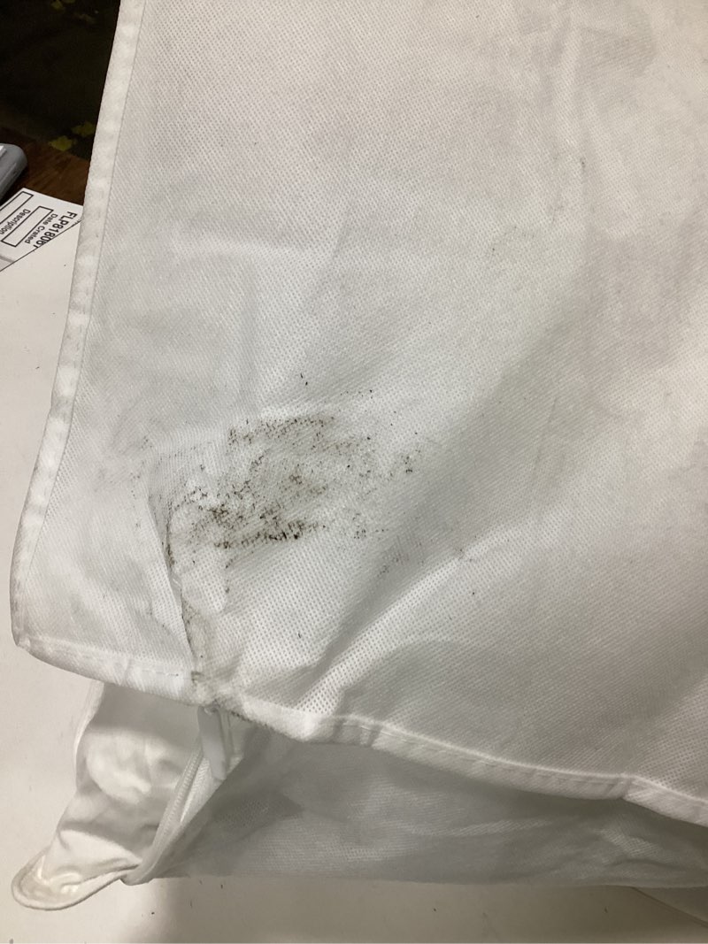 Condition photo showing Good Condition for premium down alternative pillow (king) case for pillow dirty but pillow is great