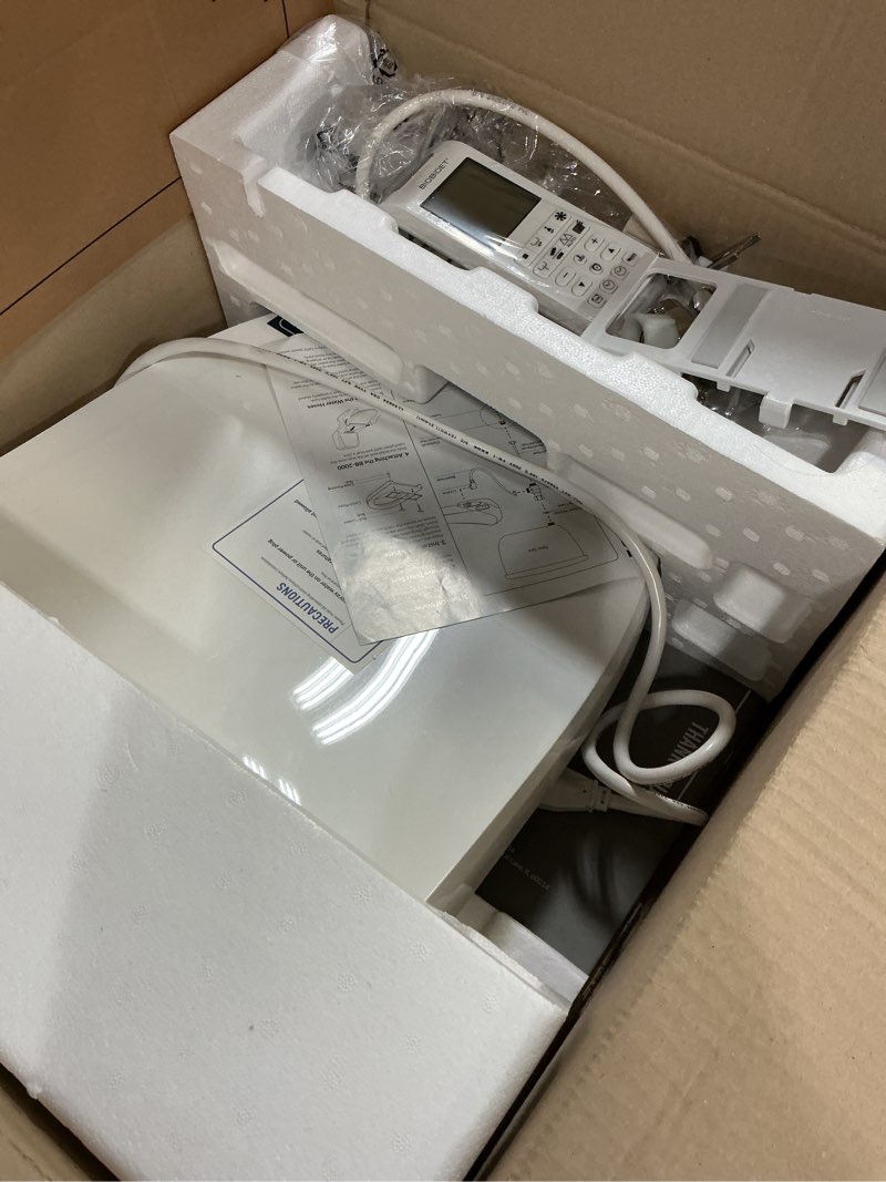 Condition photo showing Good Condition for bliss bb-2000 electric bidet seat for elongated toilet  white