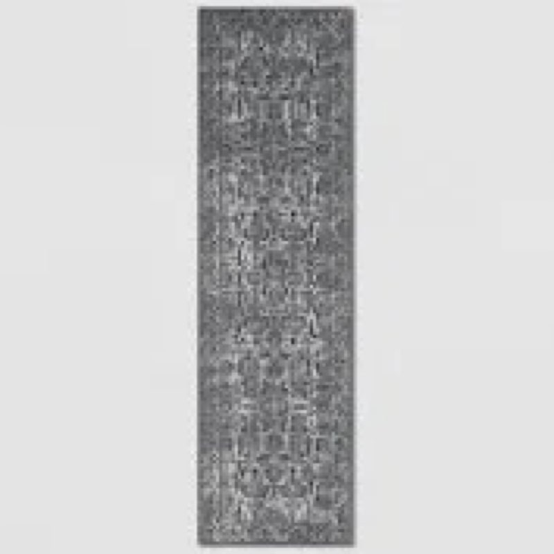 earthall washable runner rug 2.6x12 ft non slip runners for hallways cotton rubber backed kitchen ru