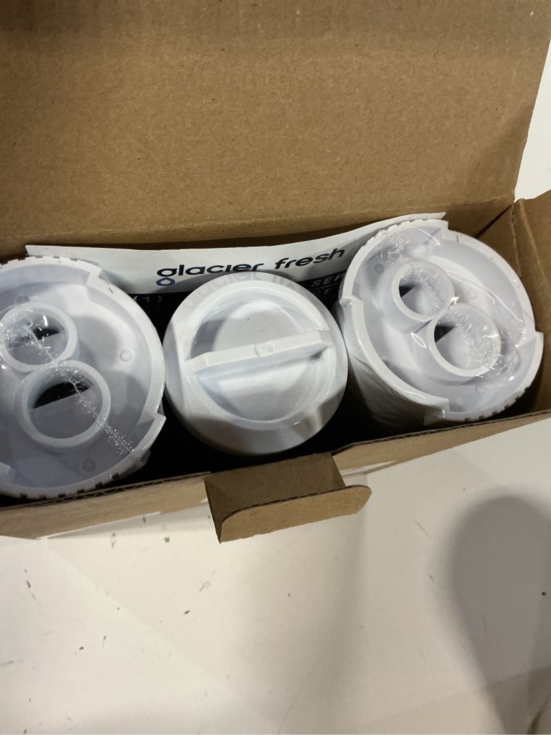 Condition photo showing New/Like New for GLACIER FRESH XWF Replacement for GE XWF Refrigerator Water Filter Pack of 3 (Not XWFE) Standard 3 Count (Pack of 1)