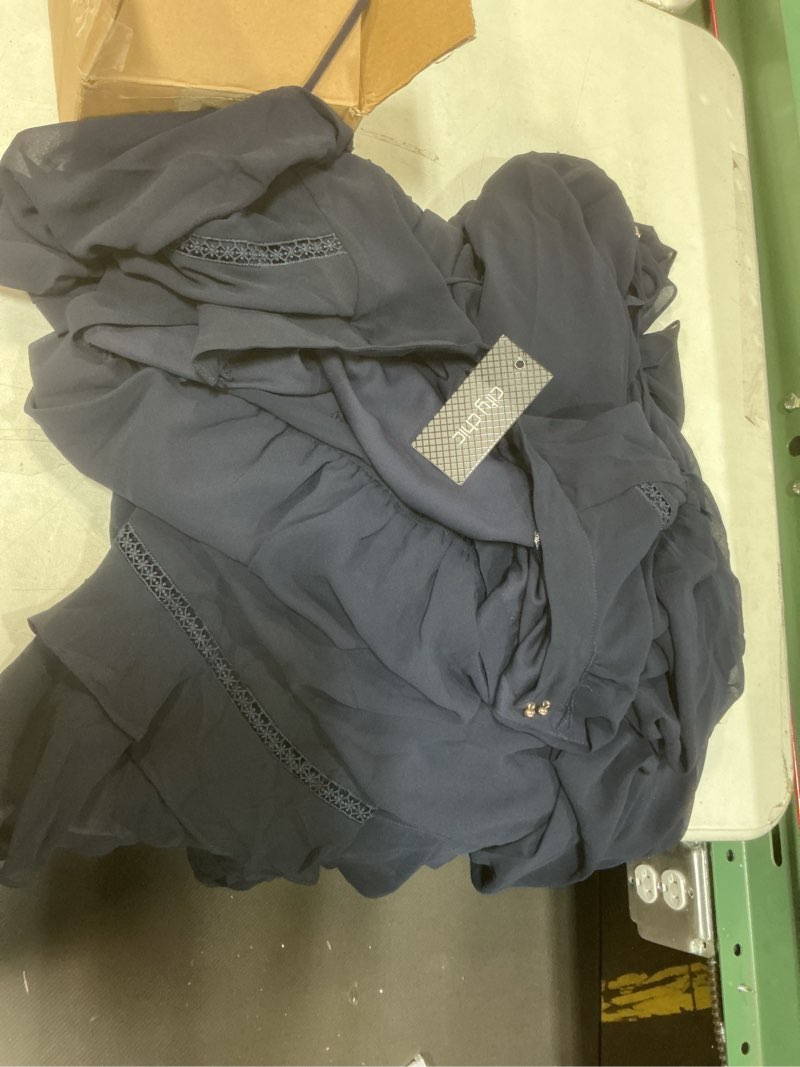 Condition photo showing As Is for City Chic Women's Plus Size Yasmin Maxi Dress Navy size M