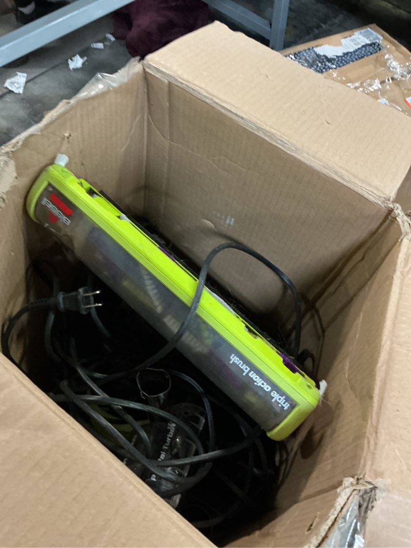 Condition photo showing As Is for Bissell 2252 CleanView Swivel Upright Bagless Vacuum with Swivel Steering, Powerful Pet Hair Pick Up, Specialized Pet Tools, Large Capacity Dirt Tank, Easy Empty Green