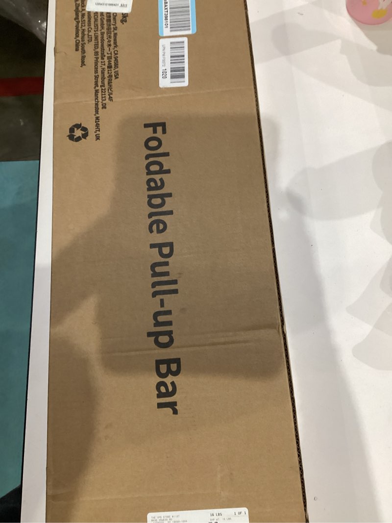 Condition photo showing New/Like New for Sportneer 2025 Upgrade Pull up Bar for Doorway with Folding Handle, Door Pull up Bar Door Frame Multi-grip Upper Body Trainer, 440lb, Indoor Fitness for Home Gym Strength Training - US Patent Pending Black