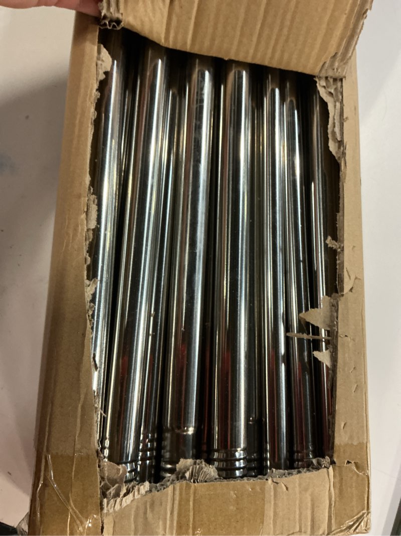 Condition photo showing Good Condition for King Canopy Bed Frame, Stainless Steel Metal Size, Sturdy Post Poles Thicken for Wood Bedroom Decor, Black King Black-Plastic Connectors