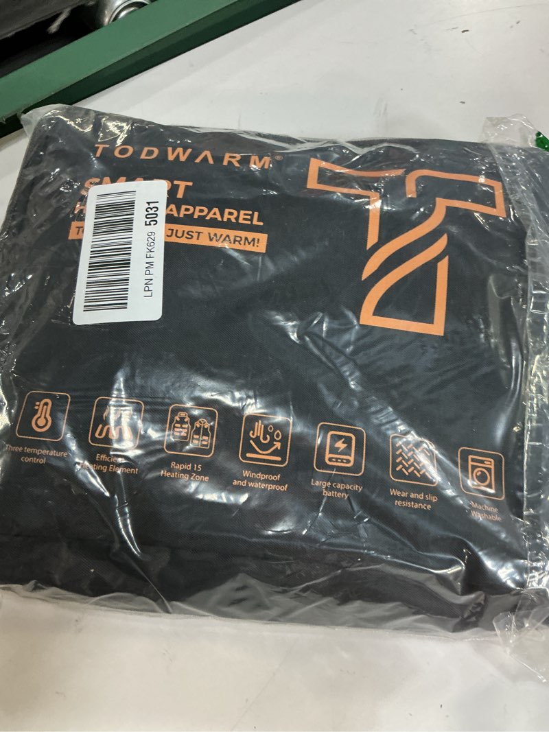 Condition photo showing Good Condition for women's heated vest with battery pack included 16000mah/7.4v | 15-zone winter warm heating vests with detachable hood small black-fleece