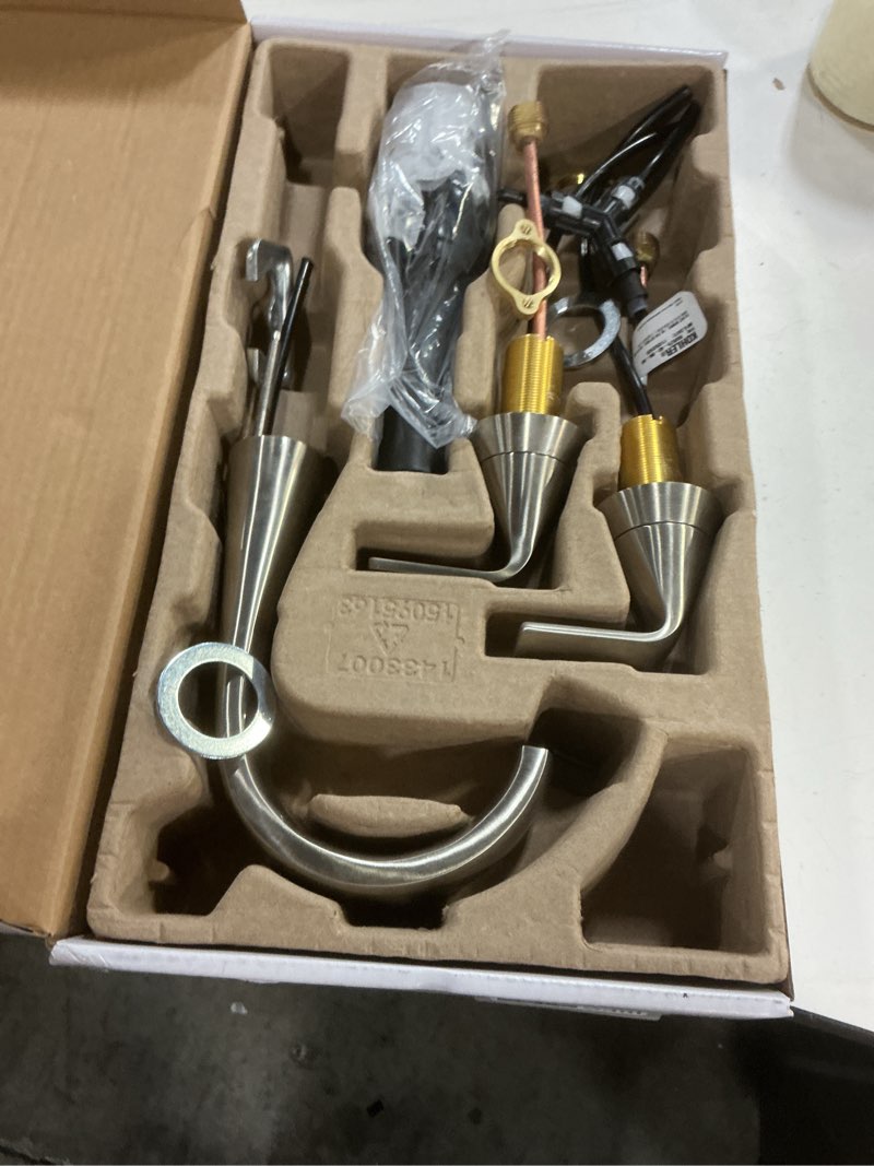 Condition photo showing Good Condition for kohler desette brushed nickel widespread 2-handle watersense bathroom sink faucet with drain