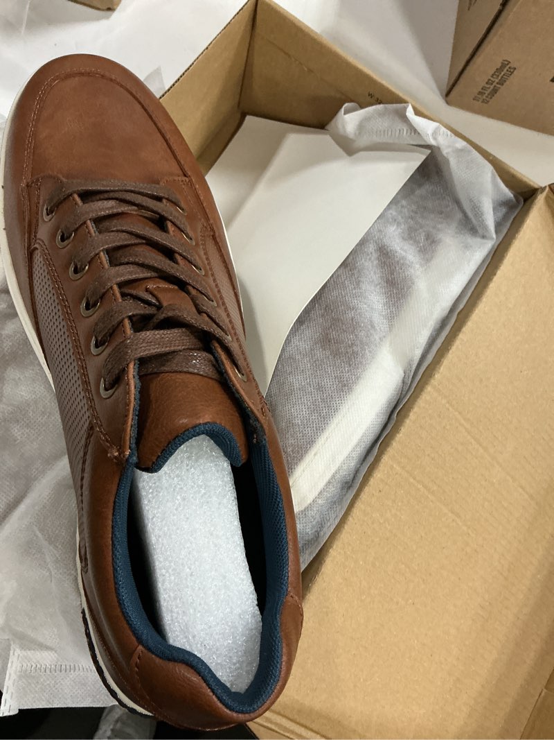 Condition photo showing New/Like New for decarsdz men's sneakers classic retro casual shoes dress business oxford shoe for men 9.5 brown44
