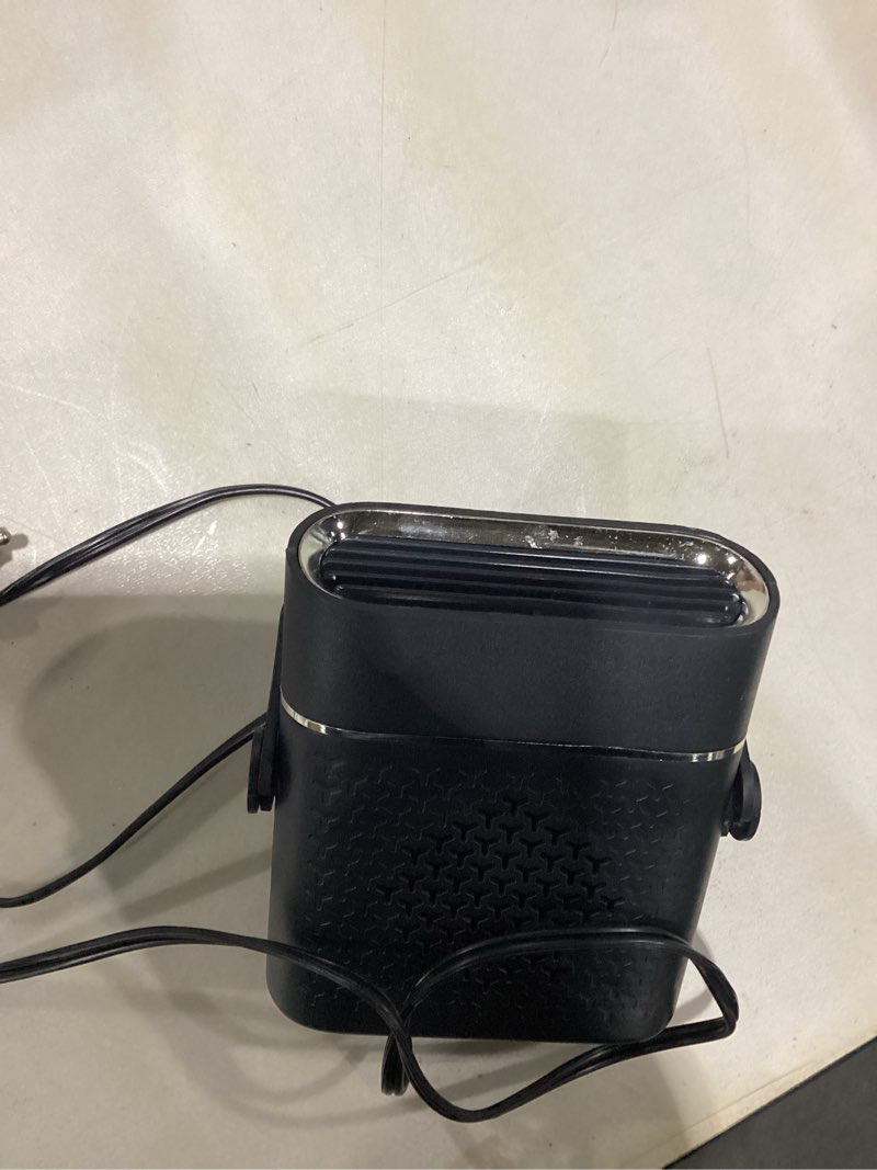 Condition photo showing As Is for 12v portable car heater, 150w fast heating car defroster & defogger with 360° rotatable design, cigarette lighter plug, winter essential for cars, suvs & trucks