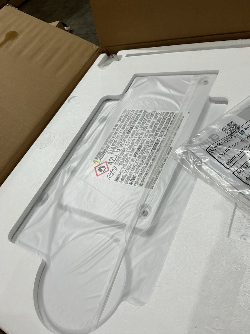 Condition photo showing Good Condition for midea 10,000 btu smart inverter window air conditioner with app, alexa control, 115v ac unit cools up to 450 sq. ft, quiet operation, energy saving, remote & easy installation kit, white