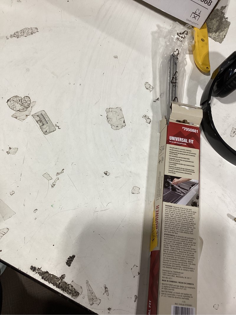 Condition photo showing Good Condition for master forge 21-in adjustable stainless steel tube burner incomplete