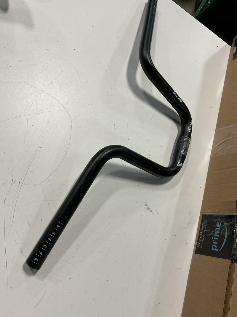 Condition photo showing Good Condition for bucklos bike 25.4 high riser 120mm/160mm handlebars - bicycle 580mm aluminium alloy rise handle bars for mountain bike/mtb/folding bike/e-bike,commuter bike br160-black(160mm riser)