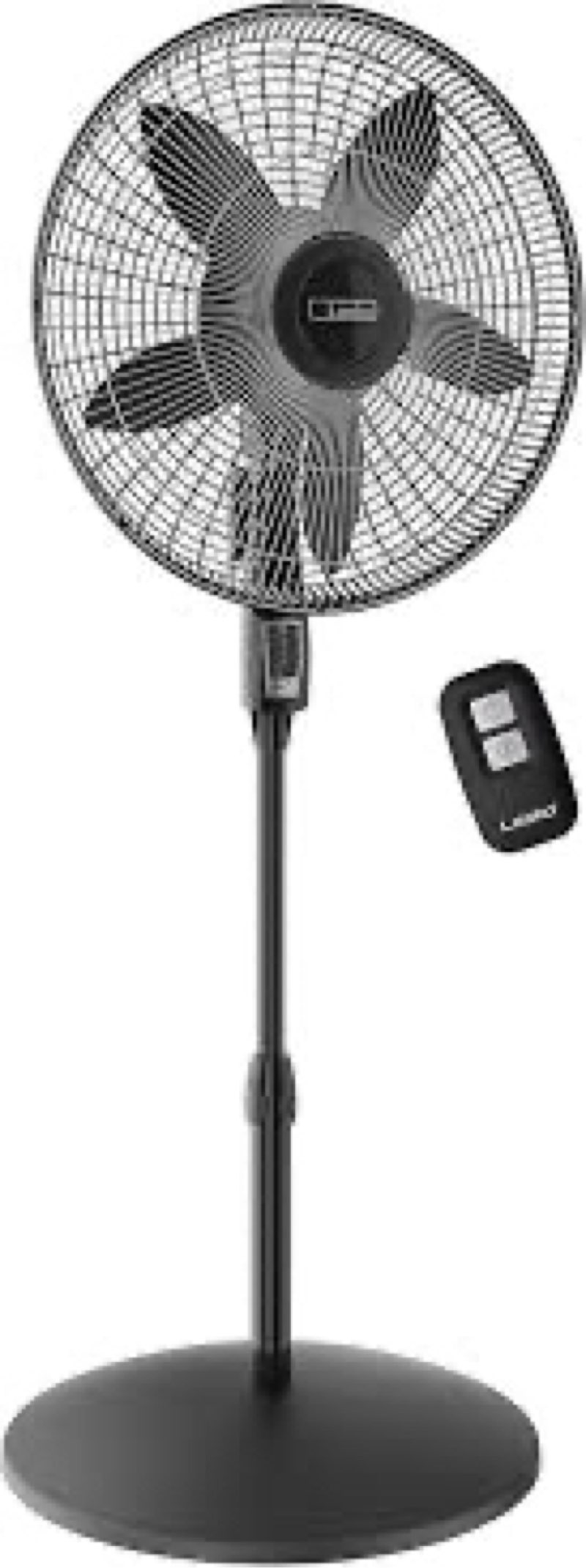 Lasko Oscillating Pedestal Fan, Adjustable Height, Remote Control, 4 Speeds, for Bedroom, Living Roo