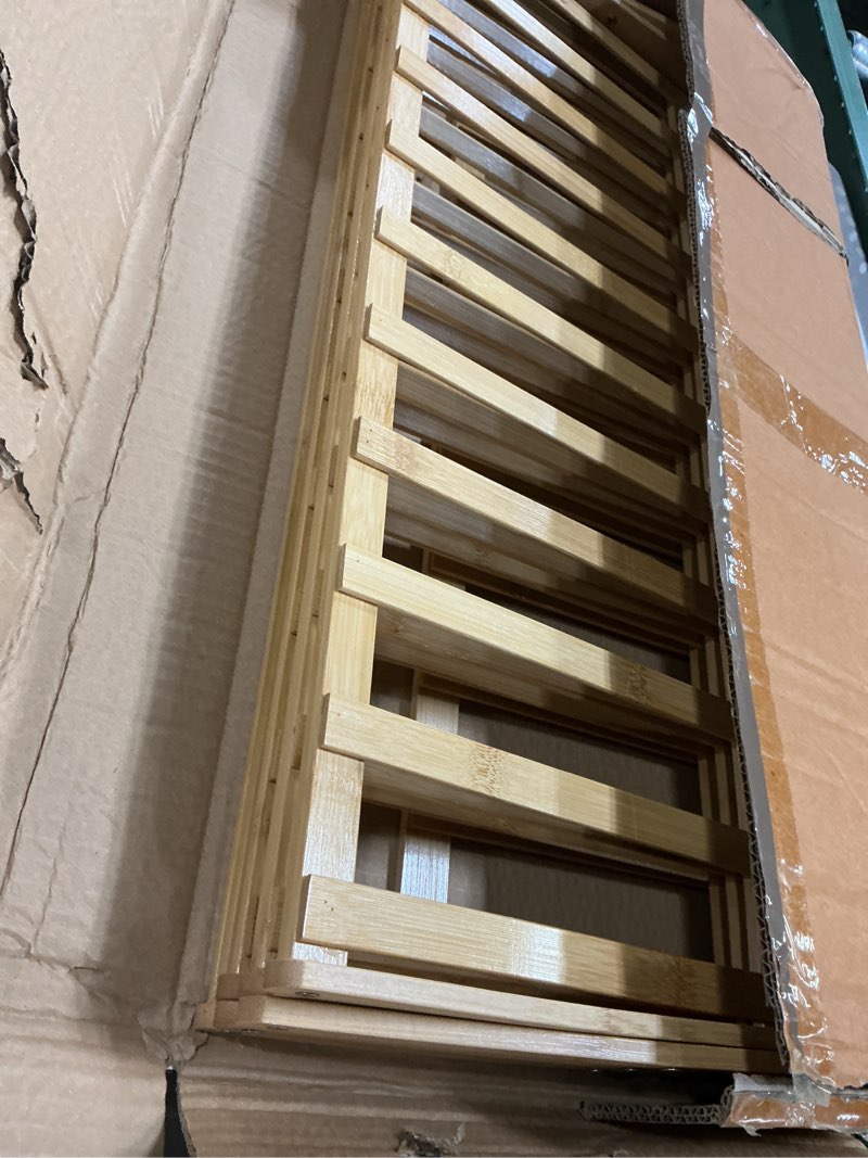 Condition photo showing Good Condition for Bamboo Shoe Rack 4 Tier Collapsible - Shoe Rack for Entryway, Without Installation Storage Shelf Rack Perfect for Entryway Corridors Front Door Living Room Kitchen, Original Color