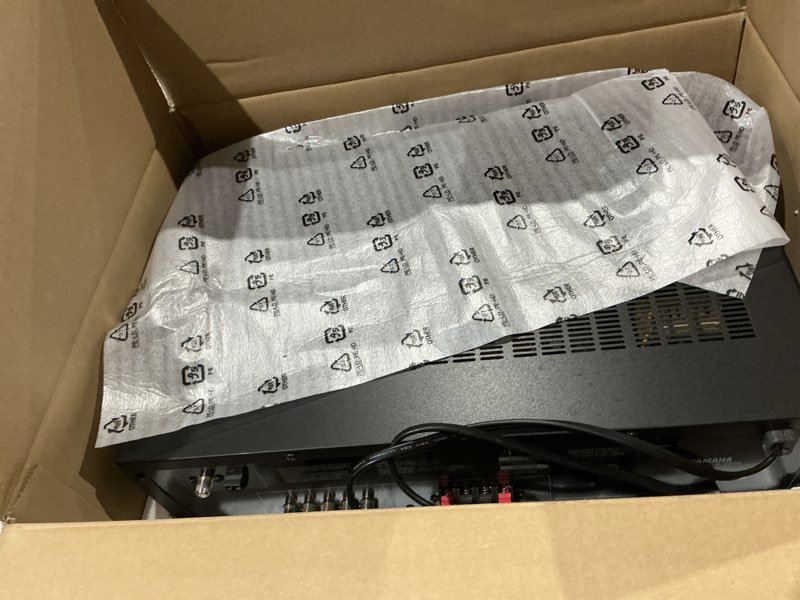 Condition photo showing As Is for yamaha r-s202bl stereo receiver r-s202bl receiver only
