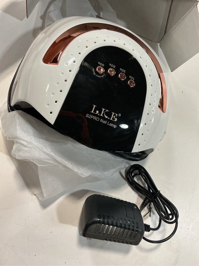Condition photo showing Good Condition for 268w uv led nail lamp, lke nail dryer for gel polish, 4 timers uv nail lamp professional nail light, 57pcs lamp beads and automatic sensor(white)