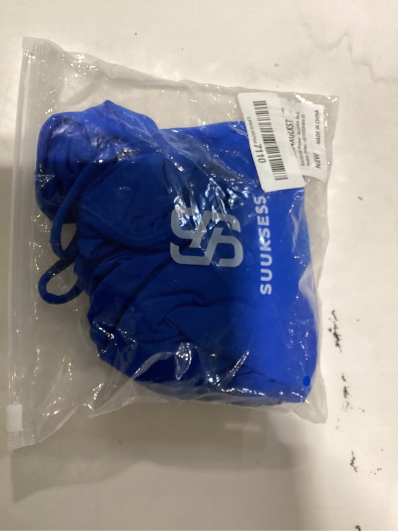 Condition photo showing Good Condition for suuksess halter tops for women tank tops with built in bras double lined backless top y2k going out camisole sapphire blue medium