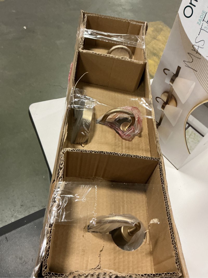 Condition photo showing As Is for Origin 21 Zadie 24-Inches 3 -Light (caution broken glass present in box)