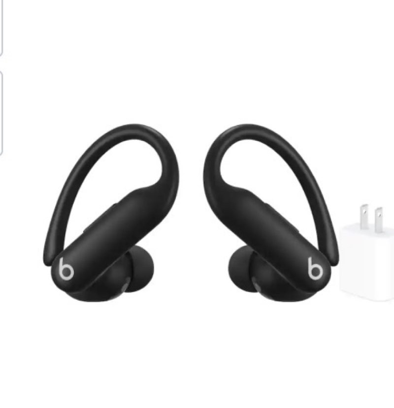Beats - Powerbeats Pro 2 True Wireless Active Noise Canceling Earbuds + Power Adapter - Black