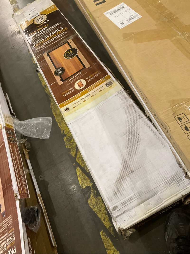 Condition photo showing As Is for Nuvo Iron PRO6 (Pro 6) Gate Frame, 6 Standard Fence Board Wide x 6’ Long, Black, 6 Foot