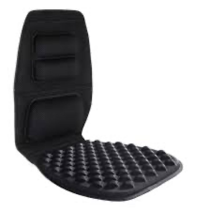fomi premium gel cushion and firm back support | seat cushion pad and upper lower thoracic and lumbar pillow for car, office chair | pressure sore, coccyx pain relief | posture aid (bubble gel)