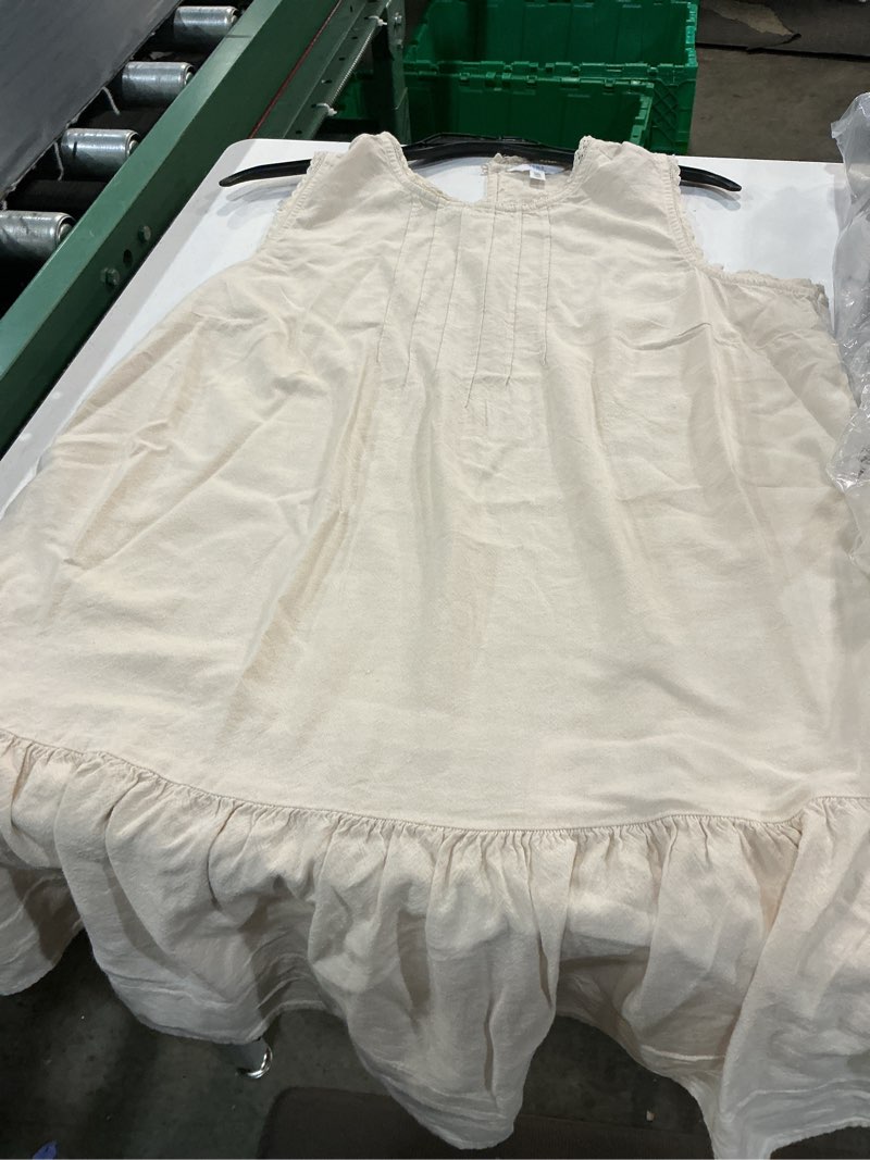 Condition photo showing Good Condition for time and tru women's linen blend shift dress, sizes size:xxl color:oatmeal