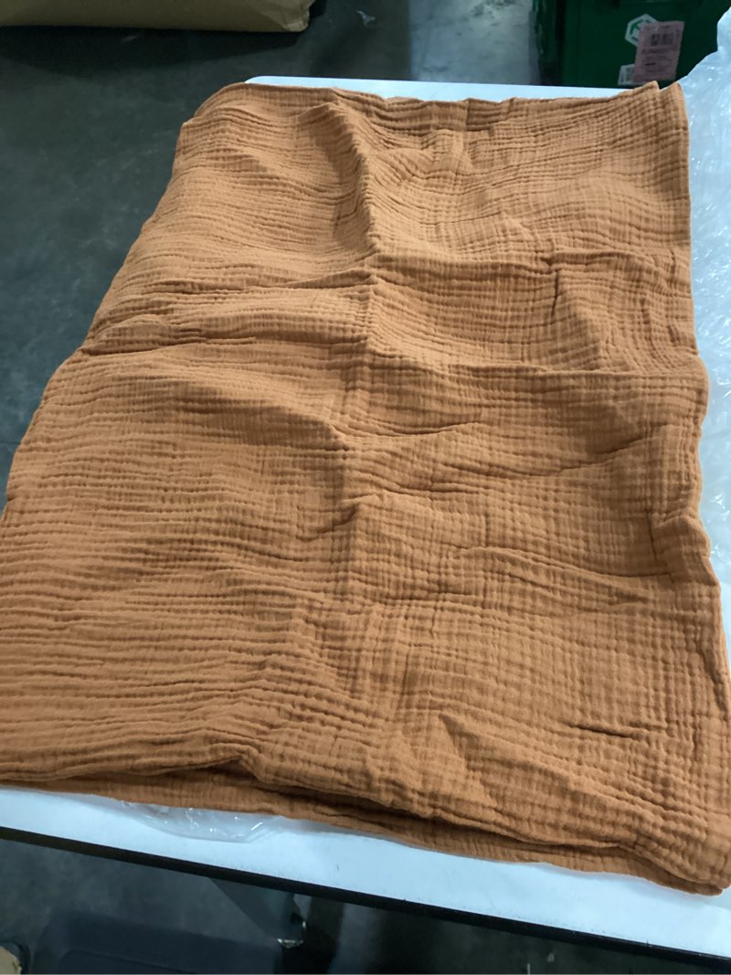 Condition photo showing Good Condition for organic airy gauze sham set, standard, terracotta