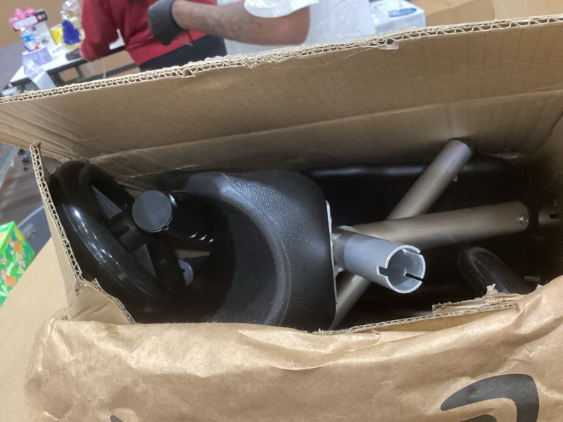 Condition photo showing Good Condition for Delog Folding Walker for Senior - Platform Walker with 5’’ Wheels and Removable Padded Armrests 350lbs, Lightweight Walking Mobility Aid, Standard Walker for Elderly (Black)