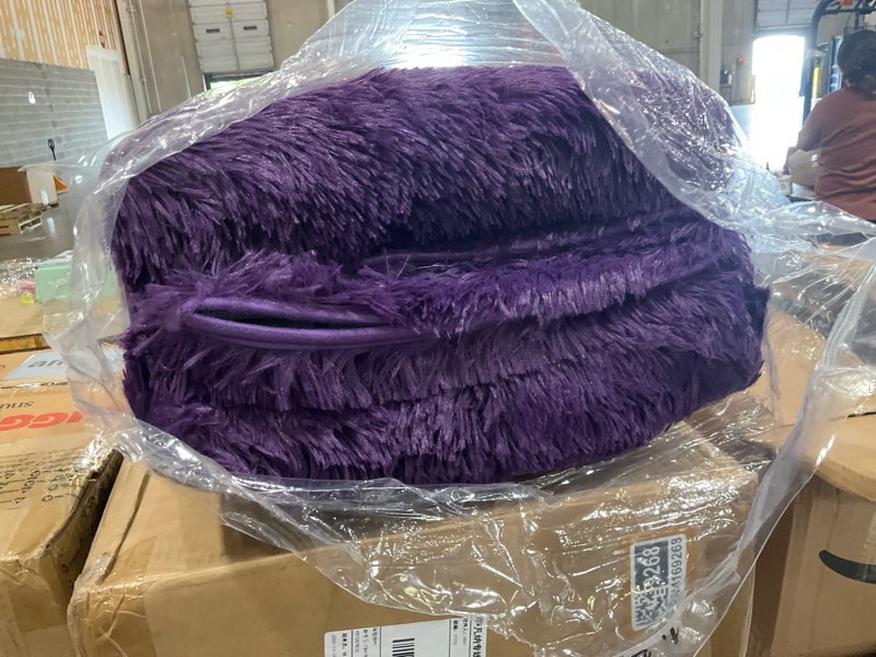 Condition photo showing Good Condition for large purple area rug