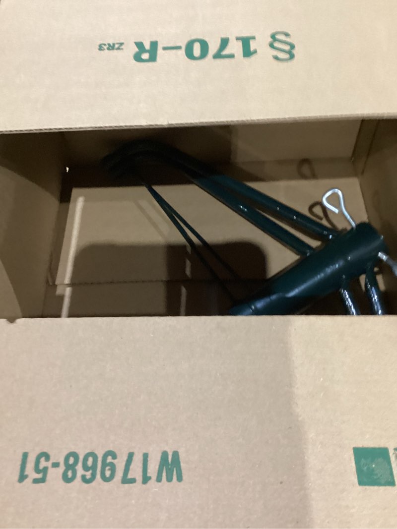 Condition photo showing As Is for Elfjoy Christmas Tree Stand 19.7 inches Iron Metal Bracket Rubber Pad with Thumb Screw (50cm) Green 50cm