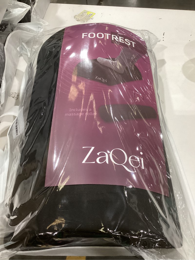 Condition photo showing New/Like New for Zaqei Foot Rest Under Desk Ergonomic Velvet Footstool with Massage Roller Improves Posture Relieves Plantar Fasciitis Reduces Fatigue for Office Home Gaming Adjustable Non Slip Washable Cover