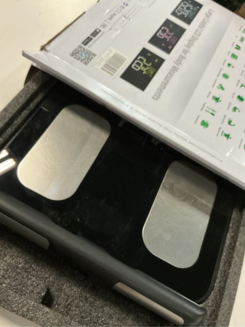 Condition photo showing As Is for smart scale for body weight and fat percentage, highly accurate digital bathroom body fat scale for bmi 28 body composition analyzer, 8 electrodes smart scale weighing scale sync with fitness app