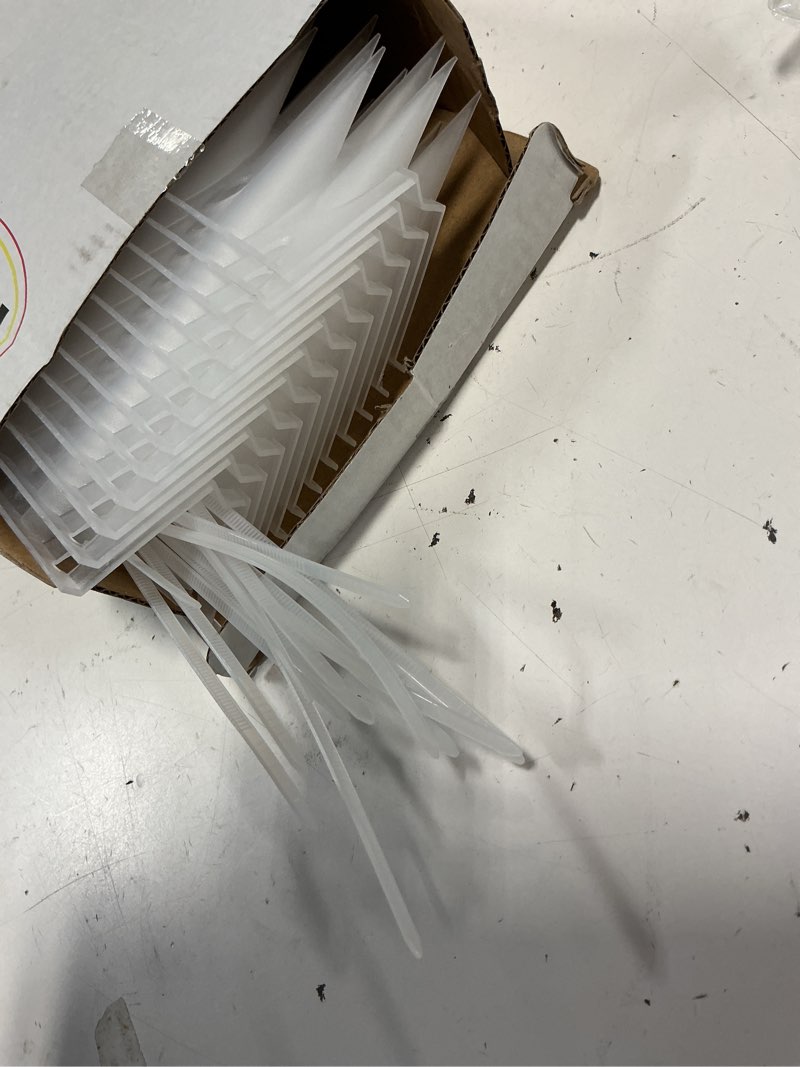 Condition photo showing As Is for bird spikes, clear, 12 pack, new roof overhang spikes, pigeon spikes for fence,outdoor, garden, keep raccoon seagull away, cat fence anti climb, 11.8feet