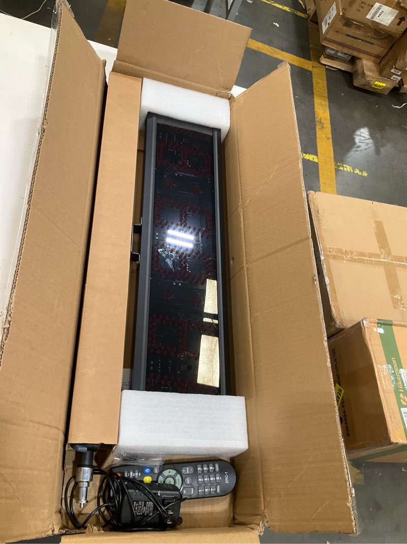 Condition photo showing Good Condition for portable 5'' high 6 digits led race clock with tripod for running events, countdown/up digital race timer, 12/24-hour clock,led stopwatch by remote control remote&app control+tripod