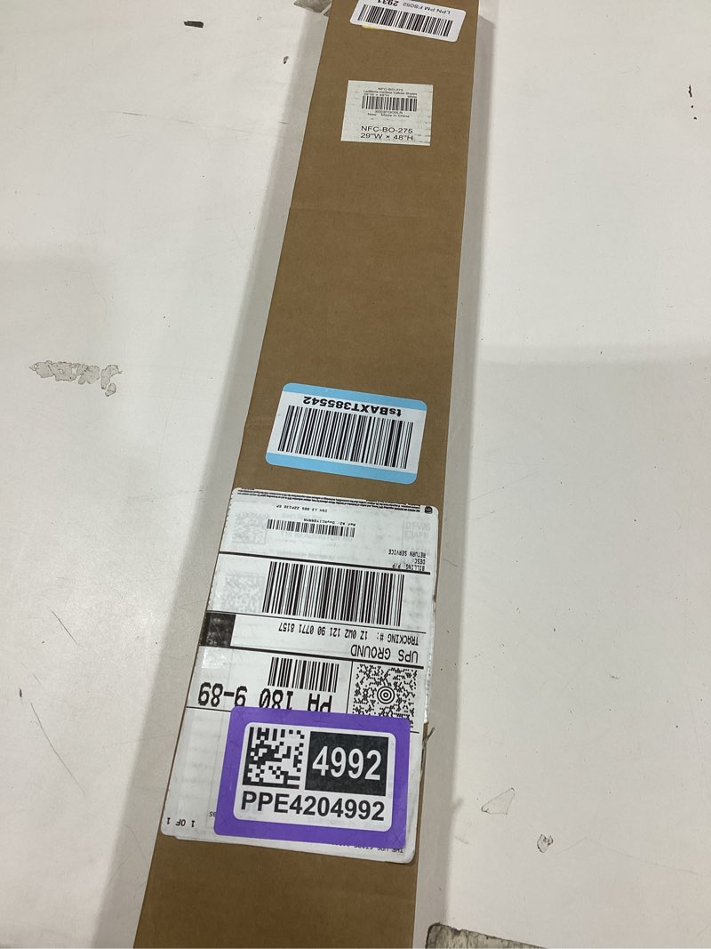 Condition photo showing Good Condition for lazblinds cordless cellular shades, no tools no drill blackout honeycomb shades pleated blinds for windows, 29'' w x 48'' h, silver white blackout-silver white 29'' w x 48'' h