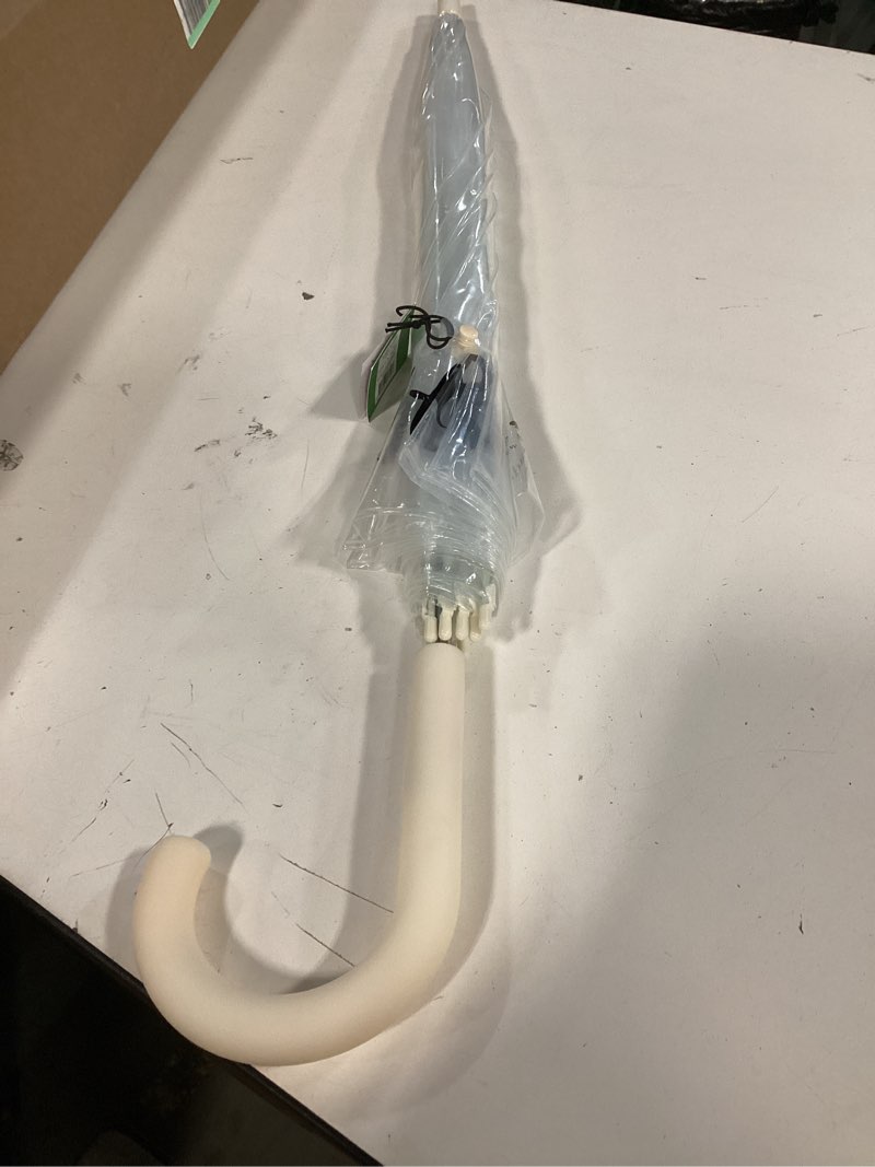 Condition photo showing Good Condition for kate spade new york Clear Umbrella for Rain, Large Bubble Umbrella for Weddings, Love Is In The Air