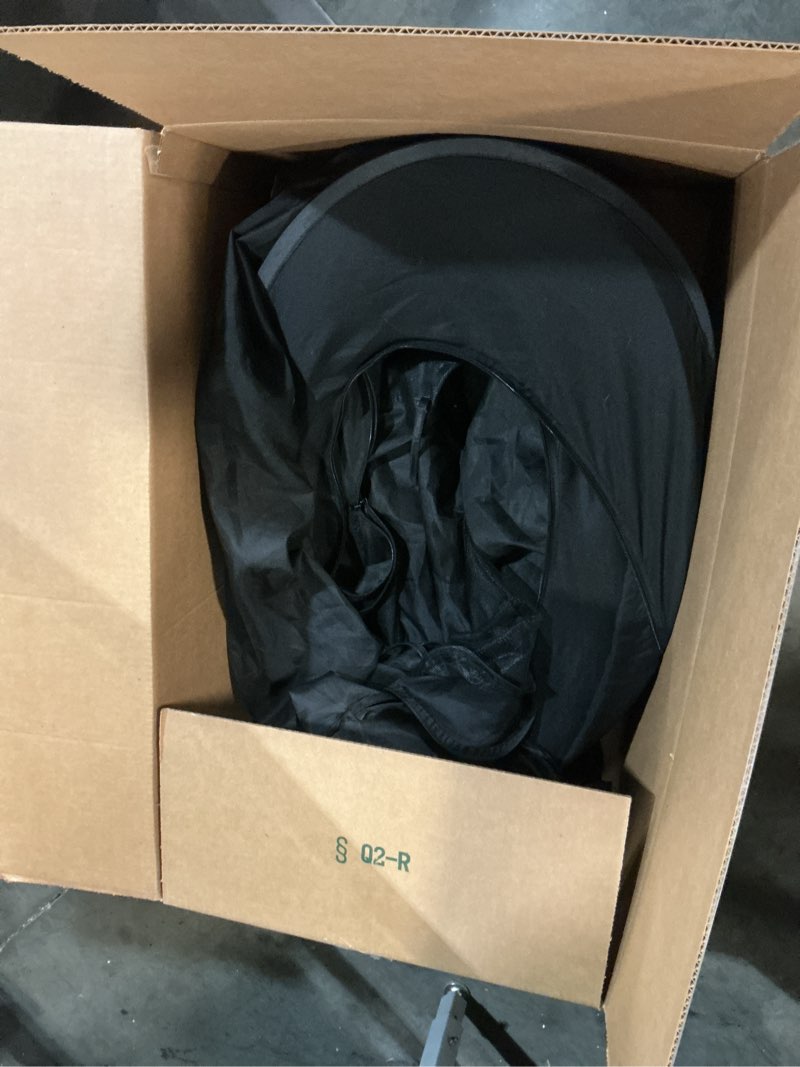 Condition photo showing As Is for NKM Twin Bed Canopy Indoor Tent for Adults,Blackout Bed Tent,Portable Black Folding Sleep Tent