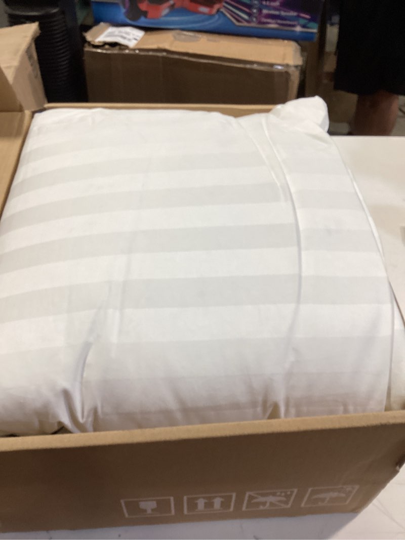 Condition photo showing Good Condition for pacific coast white goose down pillow with 100% cotton shell, luxury hotel bed pillow for sleeping, suitable for back and stomach sleepers, king size king (pack of 1)