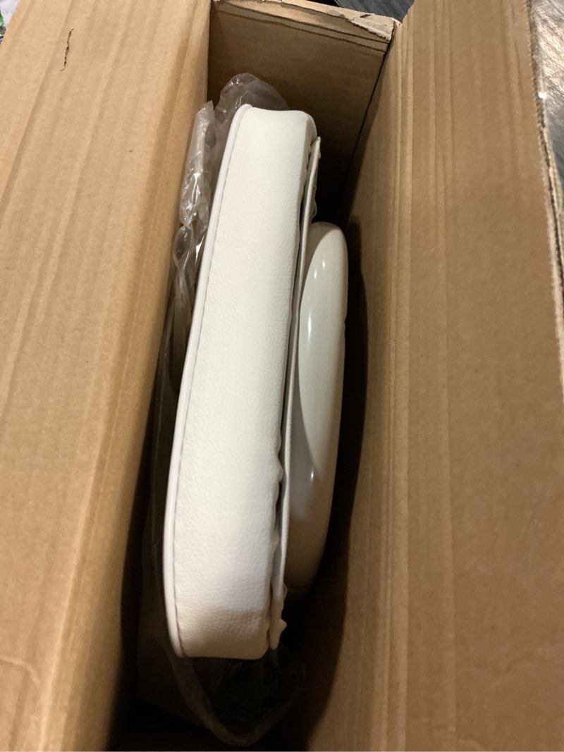 Condition photo showing Good Condition for uwear folding bar stool with back,tall foldable stool seat padded portable stools counter height foldable stools chairs,collapsible stool for adults kitchen island guitar barstools (white)