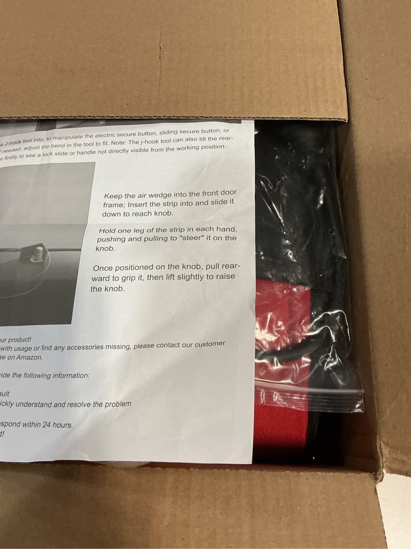 Condition photo showing Good Condition for 55 inch Long Reach Tools Kit for Car, Car Tools with J-Hook,Air Wedge Pump,Non-Marring Wedge and Carry Bag (HMP11-6PCS)