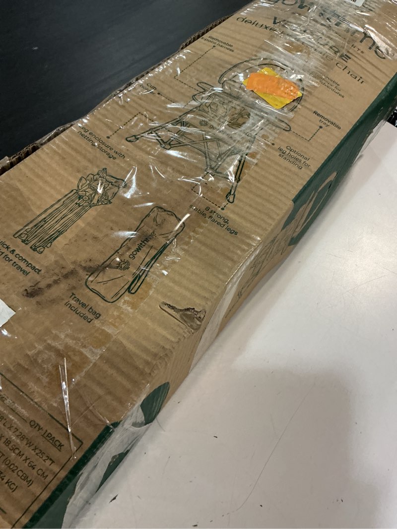 Condition photo showing Good Condition for baby delight go with me venture portable chair | indoor and outdoor | sun canopy | 3 child growth stages | carbon camo